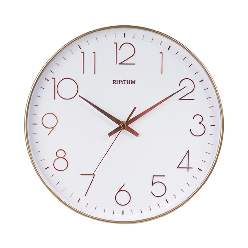 นาฬิกาแขวน RHYTHM CMG601NR13 12 นิ้ว สีโรสโกลด์