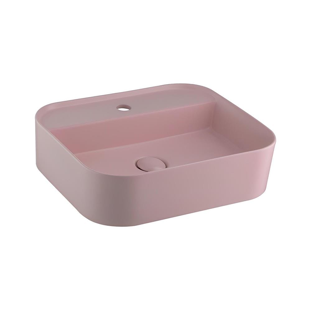 อ่างล้างหน้าวางบนเคาน์เตอร์ COTTO C00125PQ สีชมพูด้าน