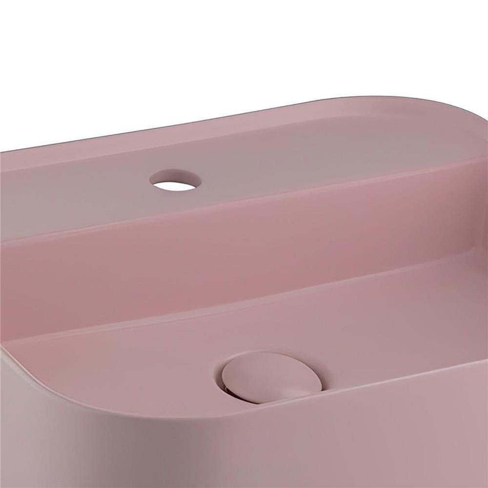 อ่างล้างหน้าวางบนเคาน์เตอร์ COTTO C00125PQ สีชมพูด้าน