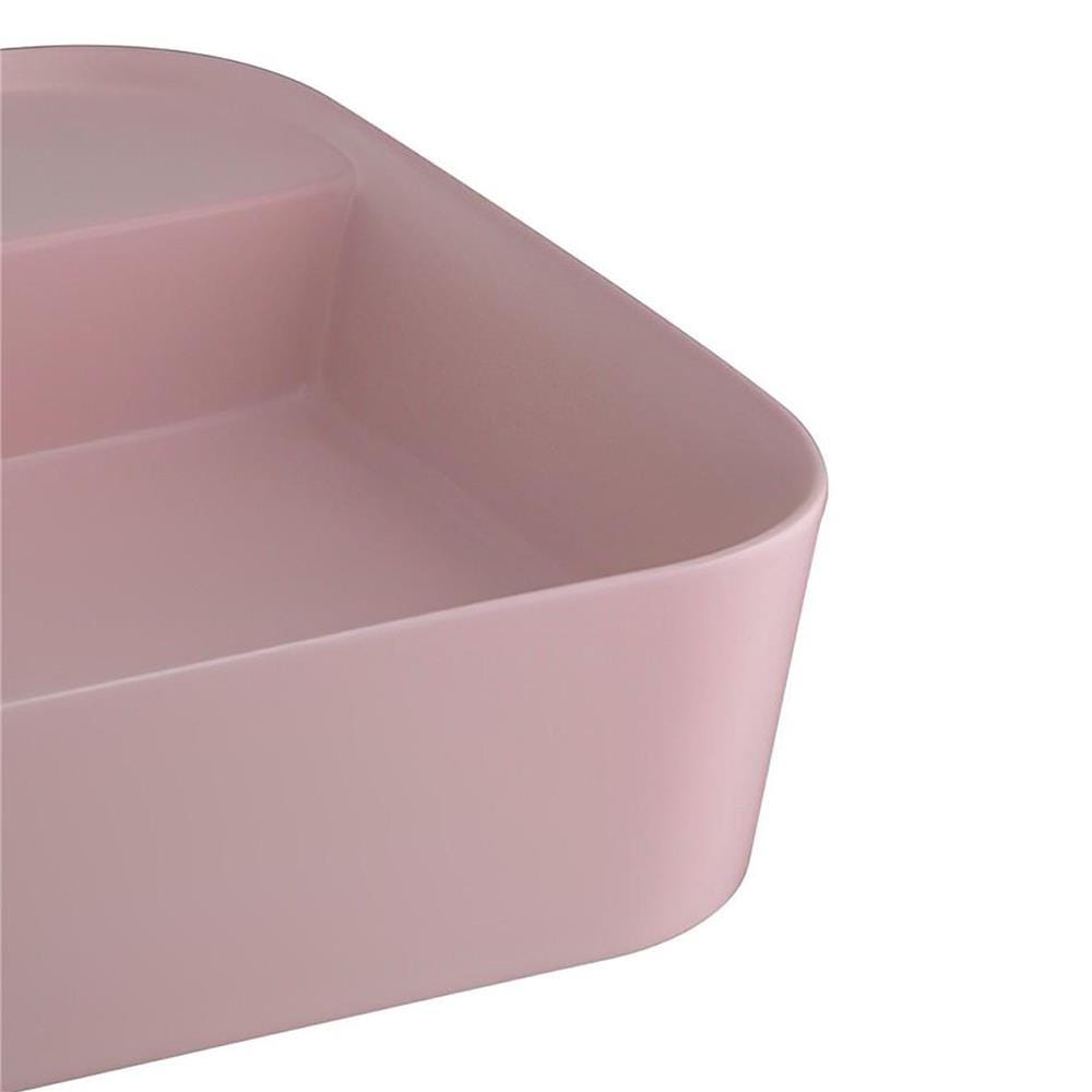 อ่างล้างหน้าวางบนเคาน์เตอร์ COTTO C00125PQ สีชมพูด้าน