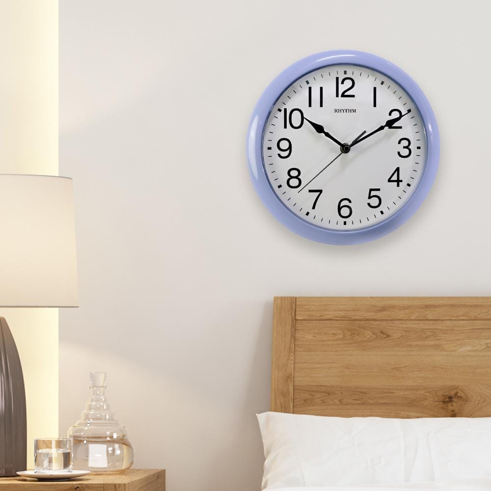 นาฬิกาแขวน RHYTHM CMG621NR04 10.5 นิ้ว สีฟ้า
