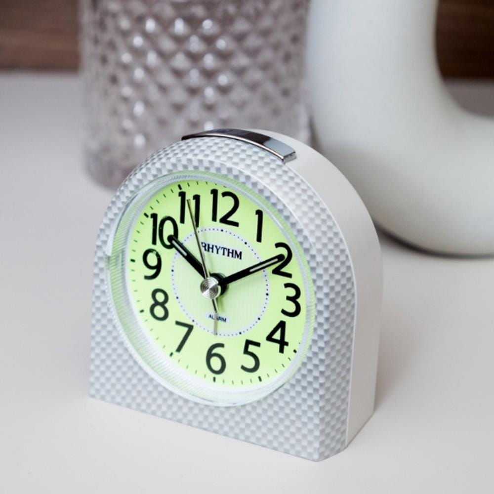 นาฬิกาปลุก RHYTHM CRE854NR03 3 นิ้ว สีขาว