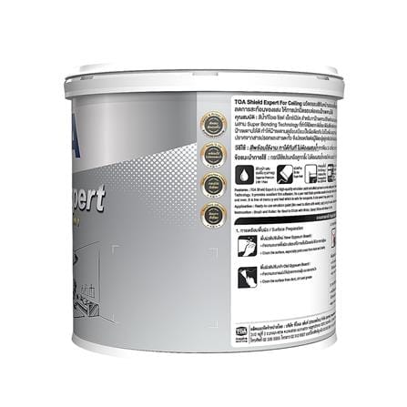 สีน้ำทาฝ้า ชนิดด้าน TOA SHIELD EXPERT E777 สี CEILING WHITE 1 แกลลอน_2
