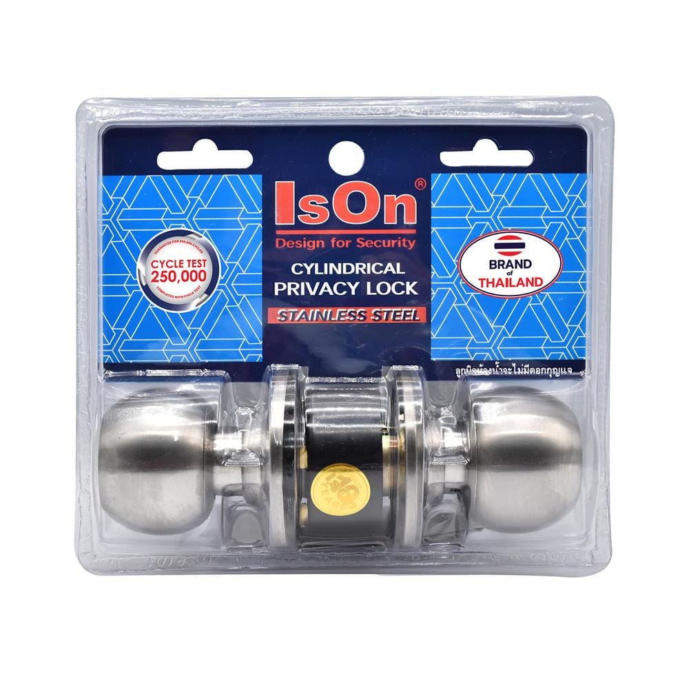 ลูกบิดประตูห้องน้ำ หัวกลม ISON 8711 สีสเตนเลส