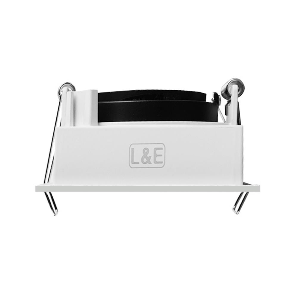 ดาวน์ไลท์ L&E HG 24-04609 3.3 นิ้ว สีขาว/ดำ เหลี่ยม