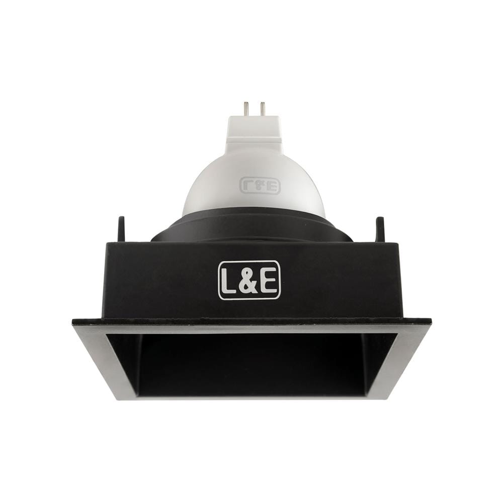ดาวน์ไลท์ L&E HG 24-04606 3.3 นิ้ว สีดำ เหลี่ยม