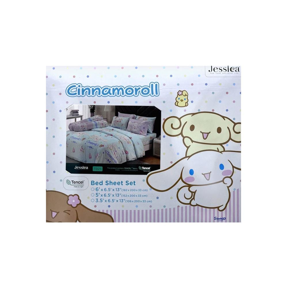 ชุดผ้าปูที่นอน 5 ฟุต 5 ชิ้น JESSICA CINNAMOROLL 20165-T021