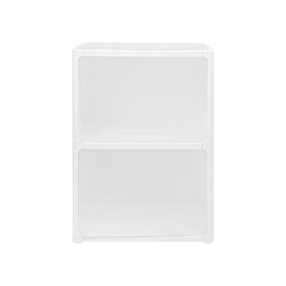 ตู้บานเปิดบน 2 ชั้น STACKO CATE 51x35x69 ซม. สีขาว