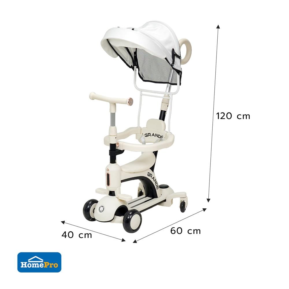 สกู๊ตเตอร์เด็ก GRANDE JSCN669 สีครีม