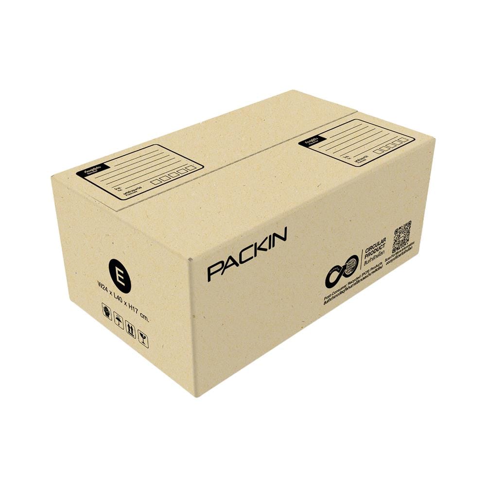 กล่องไปรษณีย์ PACK IN เบอร์ E 24x40x17 ซม. (แพ็ก 20 ชิ้น)