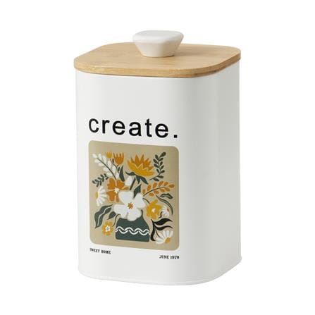 ขวดโหลเหลี่ยมฝาดึง KECH ALL BLOOM CREATE SS 1.4 ลิตร_2