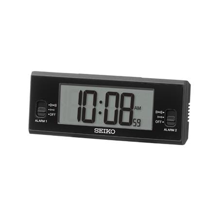 นาฬิกาดิจิทัล SEIKO CLOCKS QHL093K 1.9X5 นิ้ว สีดำ