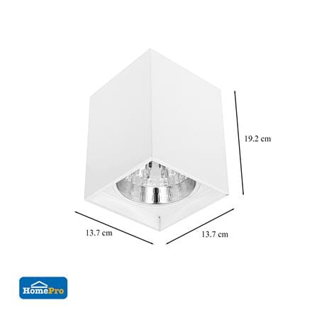 ดาวน์ไลท์ CARINI CS17-4 WH 5 นิ้ว สีขาว เหลี่ยม_4