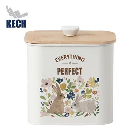ขวดโหลเหลี่ยมฝาดึง KECH BUNNY BOX 2.3 ลิตร_0