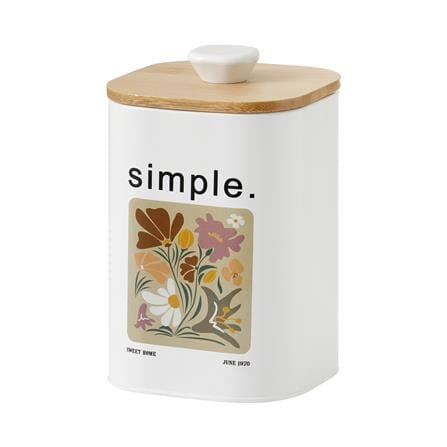 ขวดโหลเหลี่ยมฝาดึง KECH ALL BLOOM SIMPLE SS 1.4 ลิตร_2