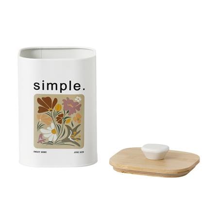 ขวดโหลเหลี่ยมฝาดึง KECH ALL BLOOM SIMPLE SS 1.4 ลิตร_3