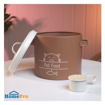 ขวดโหลกลมฝาดึง KECH PET FOOD 3.5 ลิตร สีน้ำตาล_4