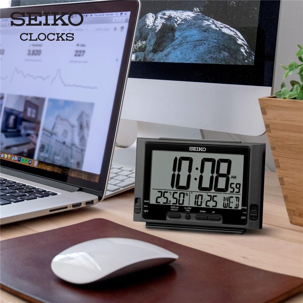 นาฬิกาดิจิทัล SEIKO CLOCKS QHL095K 3.5X5 นิ้ว สีดำ