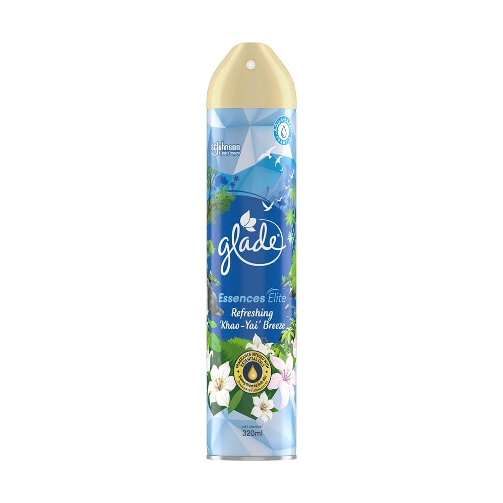 สเปรย์ปรับอากาศ GLADE ESSENCE ELITE 320 มล. กลิ่นเขาใหญ่