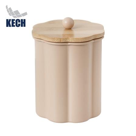 ขวดโหลกลมฝาดึง KECH PETAL 1 ลิตร สีชมพู_0