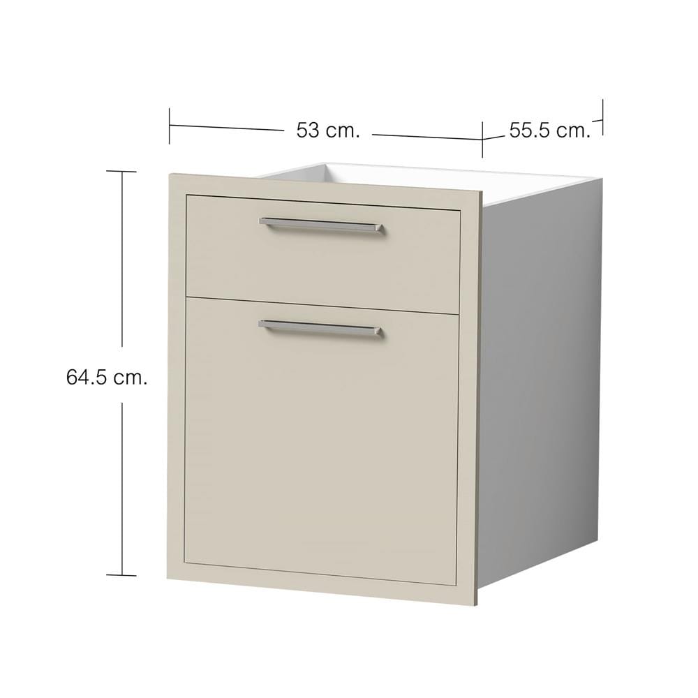 ตู้ลิ้นชัก CABIN HARIS 53x65 ซม. สีเบจ
