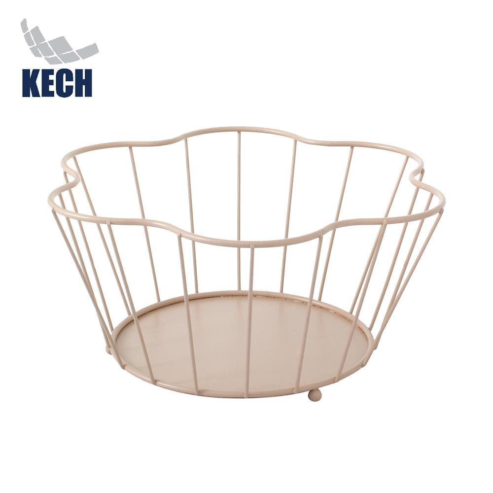 ตะกร้าผลไม้กลม KECH COROLLA 30 ซม. สีชมพู_1
