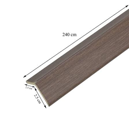 ตัวจบผนัง PVC CROBERN JF194 PVC01 2.5X2.5X240 ซม. สีวอลนัท_2