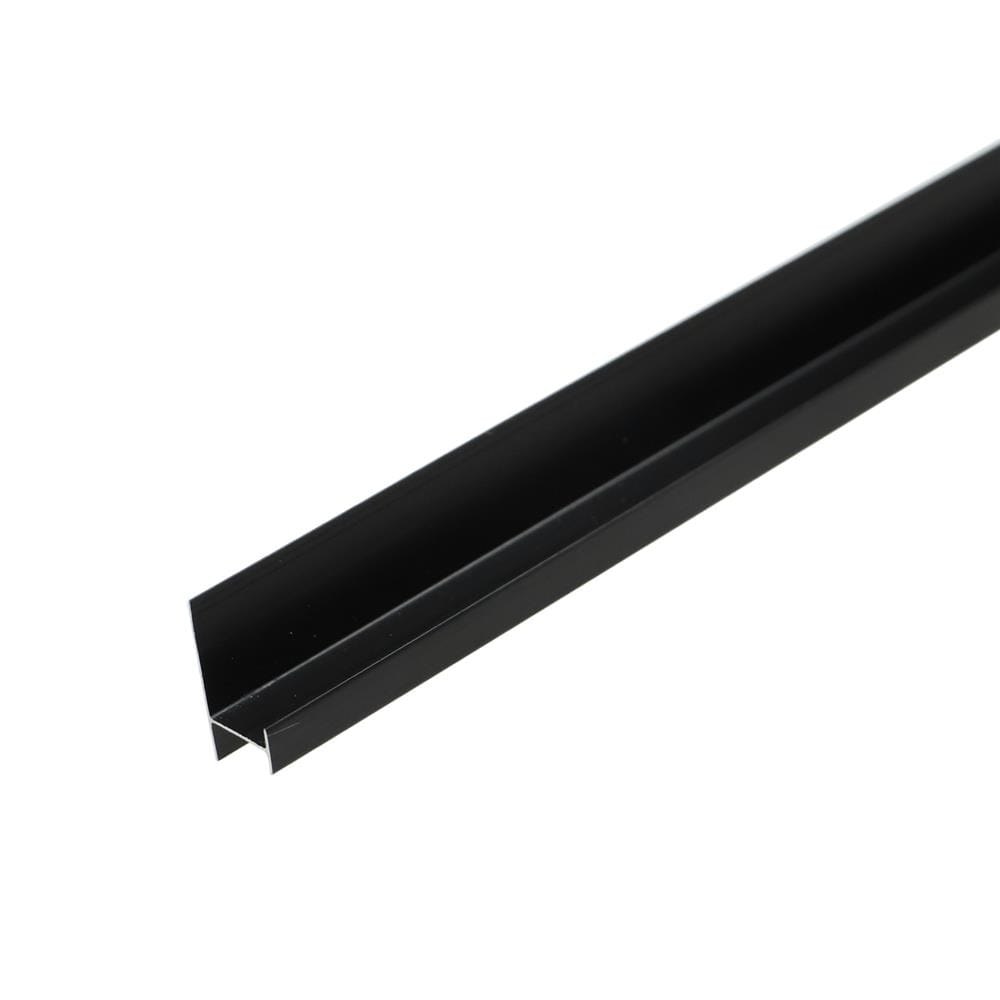 ตัวต่อผนัง อะลูมิเนียม CROBERN JA261 2X0.8X240 ซม. สีดำ