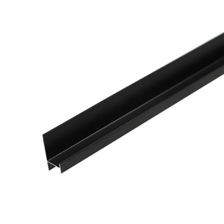 ตัวต่อผนัง อะลูมิเนียม CROBERN JA261 2X0.8X240 ซม. สีดำ_0