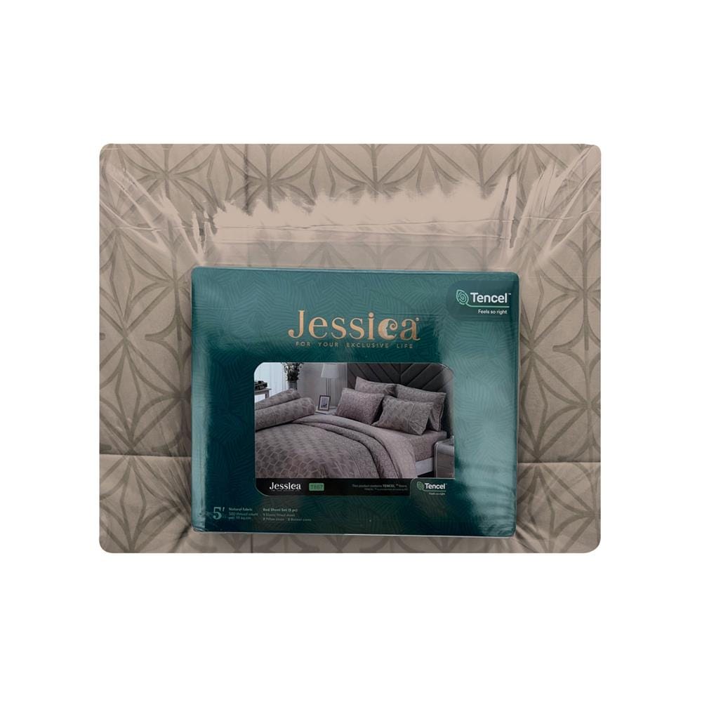 ชุดผ้าปูที่นอน 5 ฟุต (ชุด 6 ชิ้น) JESSICA TENCEL 22015-T867