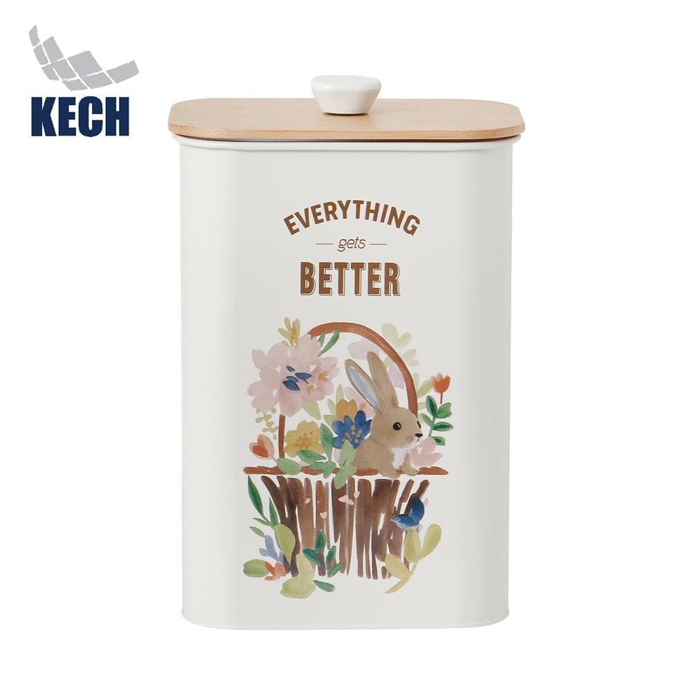 ขวดโหลเหลี่ยมฝาดึง KECH BUNNY BOX 3.4 ลิตร_1