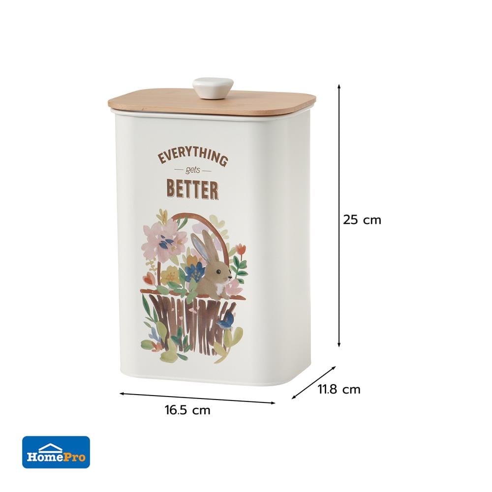ขวดโหลเหลี่ยมฝาดึง KECH BUNNY BOX 3.4 ลิตร