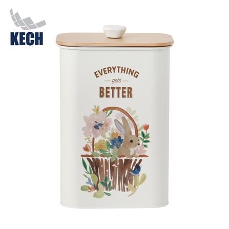 ขวดโหลเหลี่ยมฝาดึง KECH BUNNY BOX 3.4 ลิตร_0