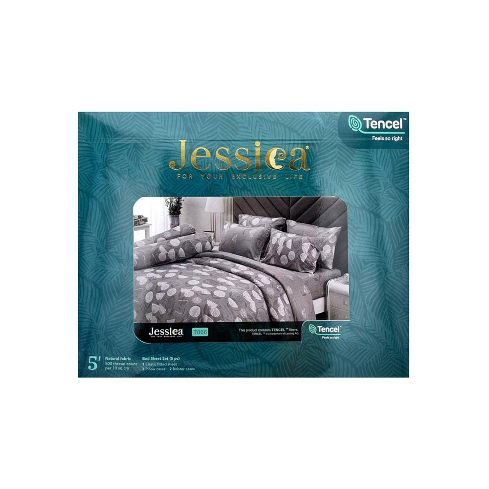 ชุดผ้าปูที่นอน 5 ฟุต 5 ชิ้น JESSICA TENCEL 20165-T866
