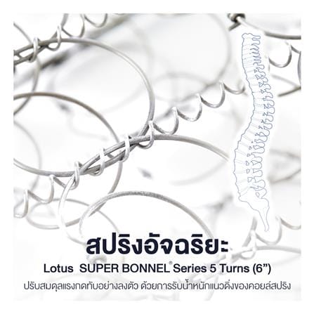 ที่นอนสปริง 3.5 ฟุต LOTUS รุ่น EVAN พร้อมหมอนหนุน 1 ชิ้น_7