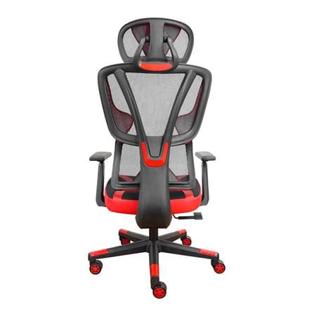 เก้าอี้สุขภาพ SURE HOKKU PL-41GM สีดำ/แดง_3