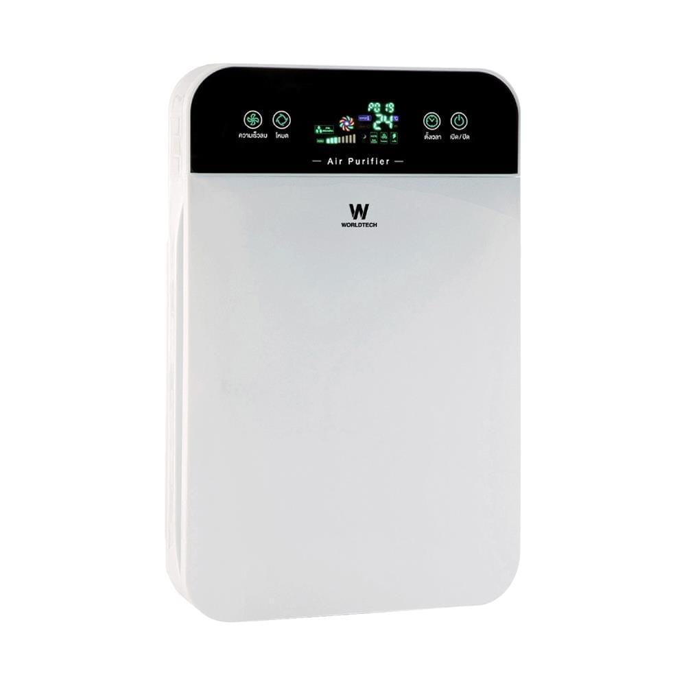 เครื่องฟอกอากาศ 40 ตร.ม. WORLDTECH WT-P40 สีขาว