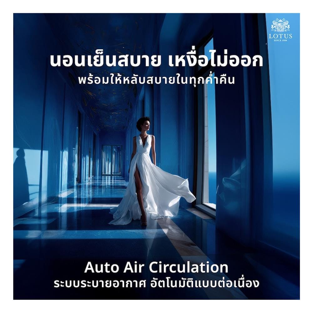 ที่นอนสปริง 5 ฟุต LOTUS รุ่น PREMIUM พร้อมหมอนหนุน 2 ชิ้น