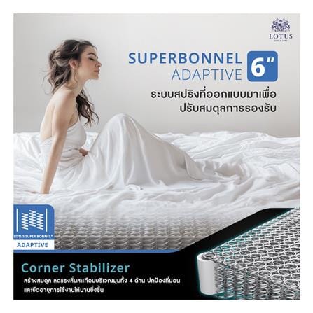 ที่นอนสปริง 5 ฟุต LOTUS รุ่น PREMIUM พร้อมหมอนหนุน 2 ชิ้น_5