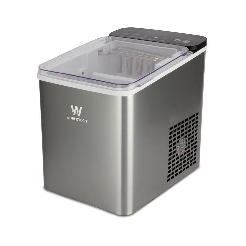 เครื่องทำน้ำแข็งอัตโนมัติ WORLDTECH WT-IM700 1.80 ลิตร สีเงิน
