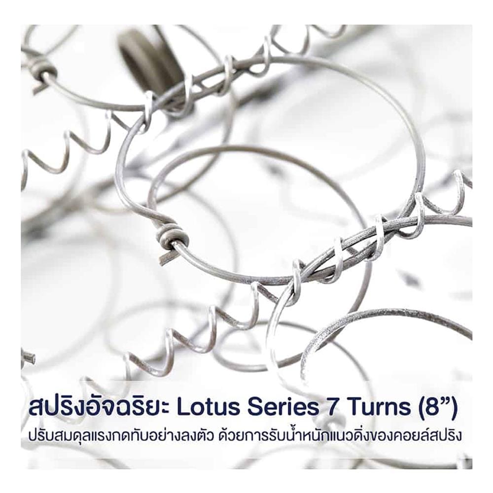 ที่นอนสปริง 3.5 ฟุต LOTUS รุ่น SUPREME พร้อมหมอนหนุน 1 ชิ้น