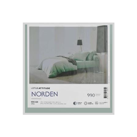 ชุดผ้าปูที่นอน 6 ฟุต 5 ชิ้น LOTUS NORDEN ND-GRON_5