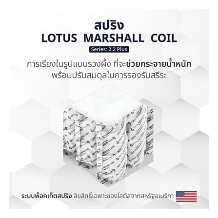 ที่นอนพ็อกเก็ตสปริง 6 ฟุต LOTUS รุ่น PACE พร้อมหมอนหนุน 2 ชิ้น_5