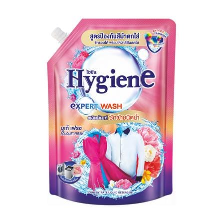 รีฟิลน้ำยาซักผ้า HYGIENE สำหรับกันสีตก 1300 มล. BOUQUET FRESH_0