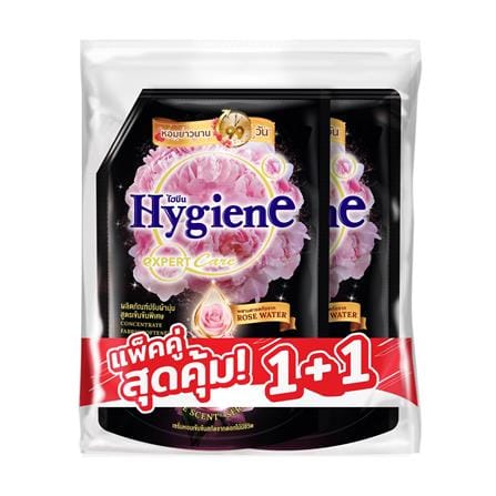 น้ำยาปรับผ้านุ่ม HYGIENE 1 ลิตร PEONY BLOOM (แพ็ก 1+1 ชิ้น)_0