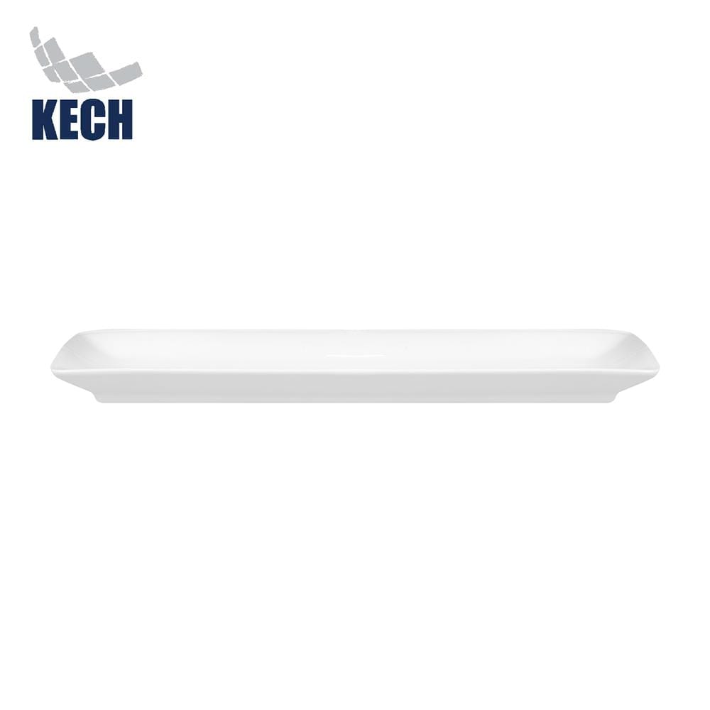 จานเหลี่ยม PORCELAIN 4x14 นิ้ว KECH SNOW PROF. ZEN