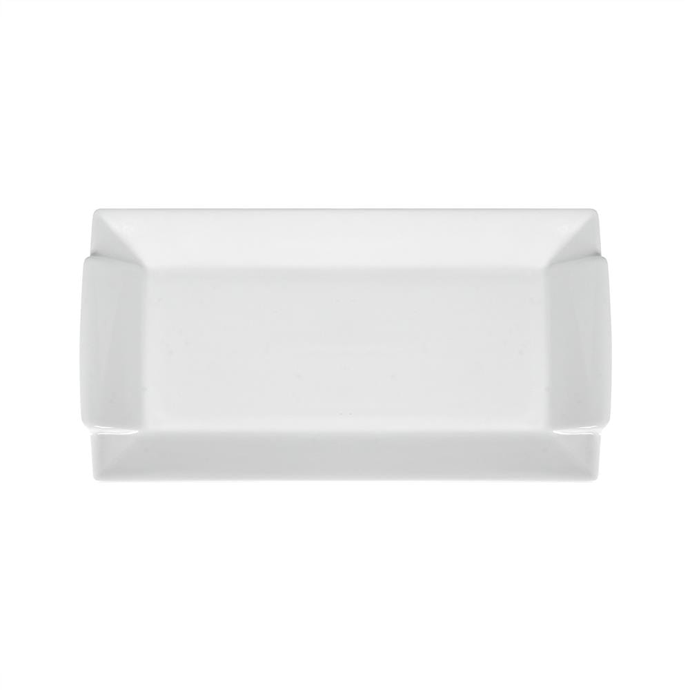 จานเหลี่ยม PORCELAIN 4.5x9 นิ้ว KECH SNOW PROF. TRAY