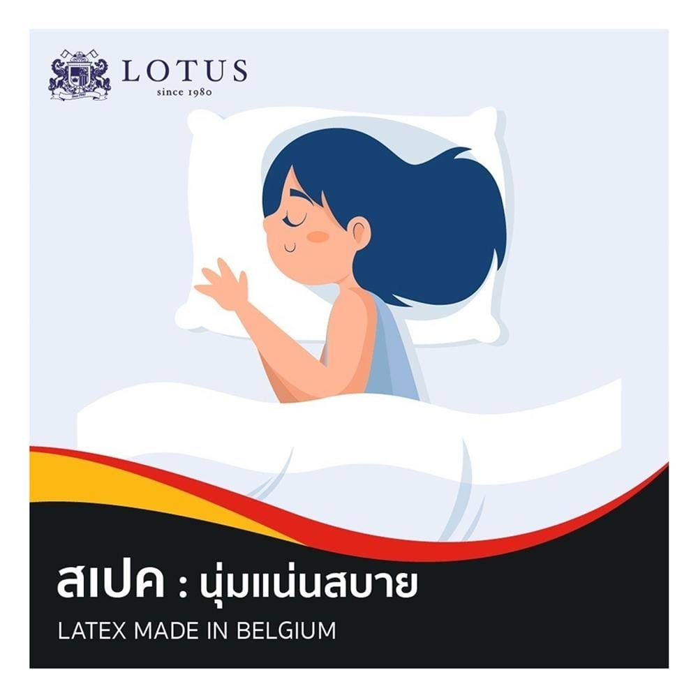 แผ่นรองนอน 5 ฟุต LOTUS SIENNA สีน้ำตาล
