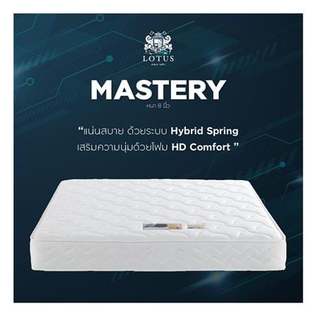 ที่นอนสปริง 6 ฟุต LOTUS รุ่น MASTERY พร้อมหมอนหนุน 2 ชิ้น_4