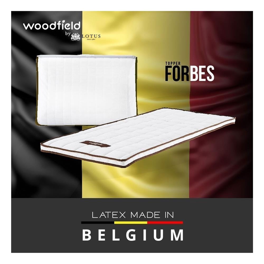 แผ่นรองนอน 6 ฟุต WOODFIELD FORBES สีขาว